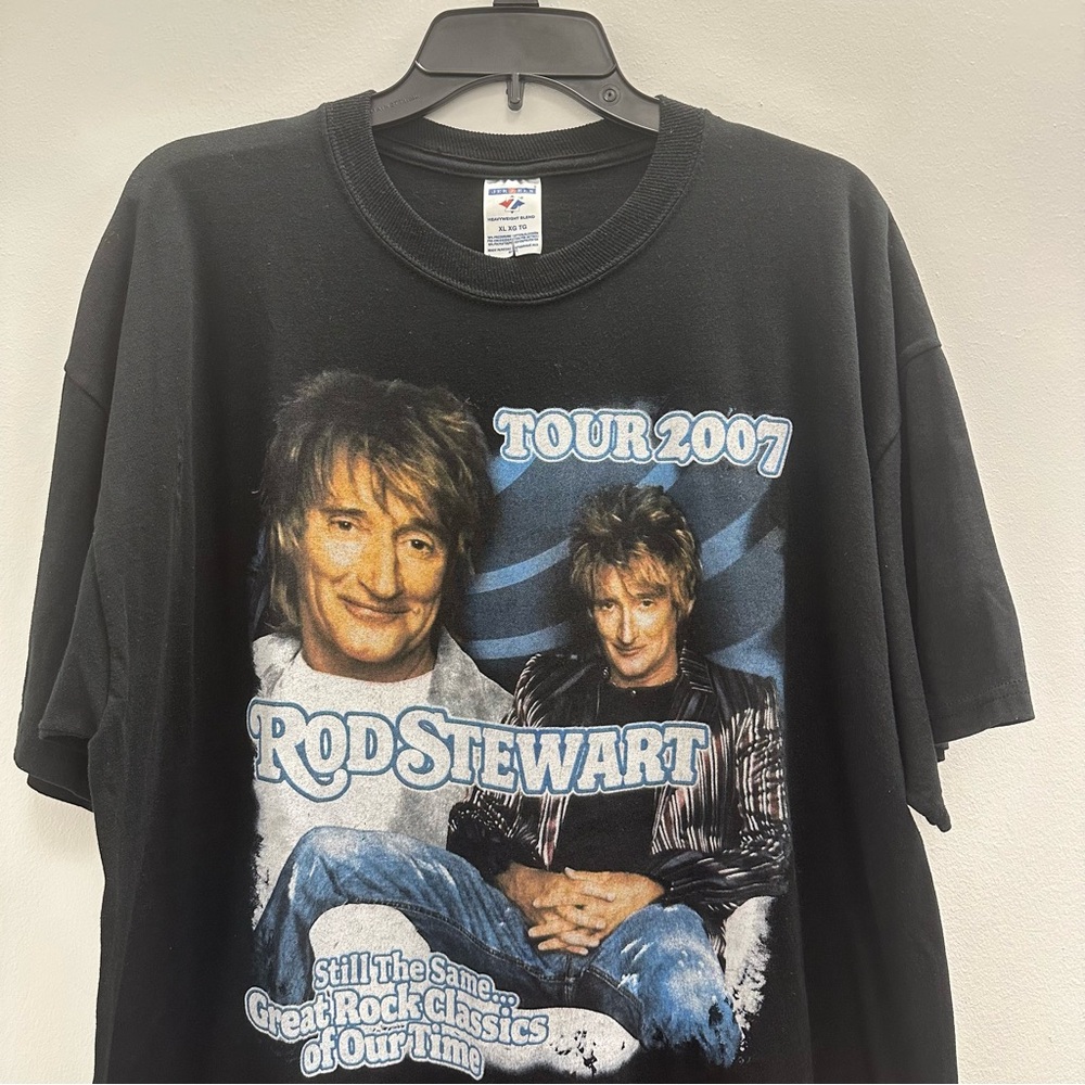 Y2K Rod Stewart 2007 Tour Rap Tee Size XL